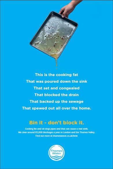 Thames Water bin it don't block it