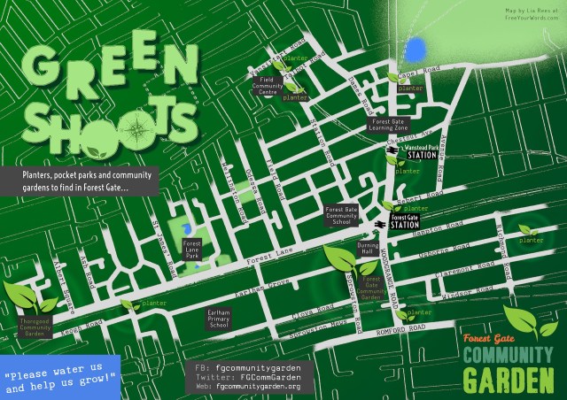 Map of planting across Forest Gate